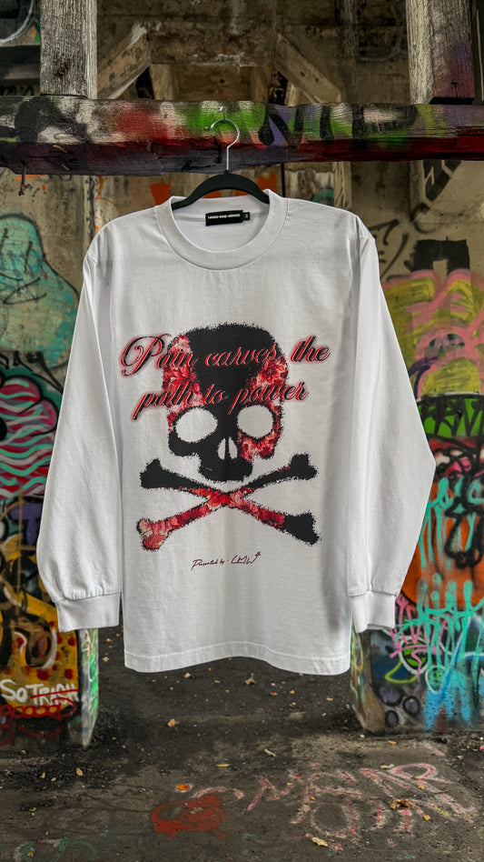 Red “Pain Is Power” Long sleeve